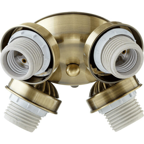 Fort Worth LED Antique Brass Fan Light Kit