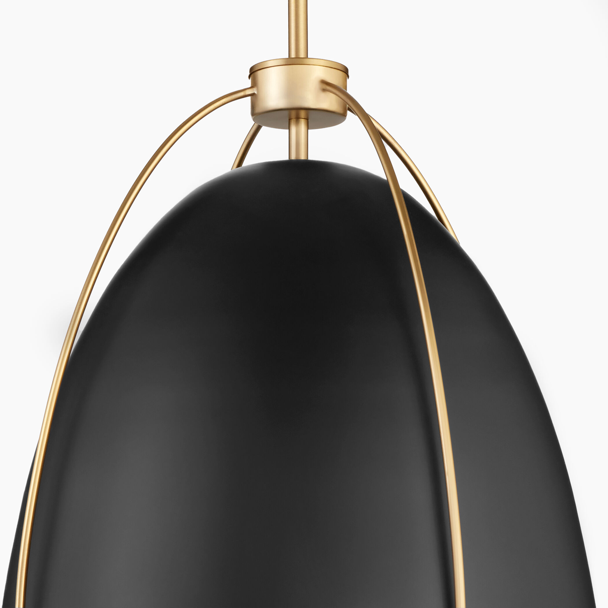 Jamie 3 Light 18.25 inch Matte Black and Aged Brass Pendant Ceiling Light