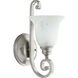 Bryant 1 Light 7 inch Classic Nickel Wall Sconce Wall Light in Faux Alabaster