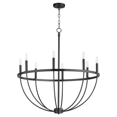 Tribute 8 Light 32 inch Matte Black Chandelier Ceiling Light