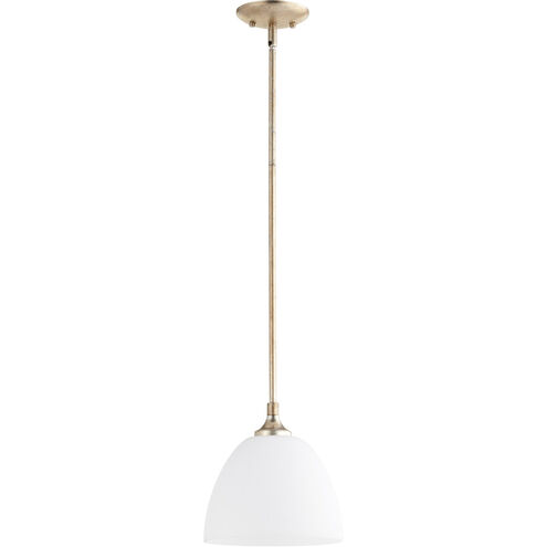 Enclave 1 Light 9 inch Aged Silver Leaf Pendant Ceiling Light