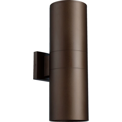 Cylinder 2 Light 5.75 inch Outdoor Wall Light
