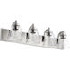 Fort Worth 4 Light 30 inch Satin Nickel Bath Vanity Wall Light