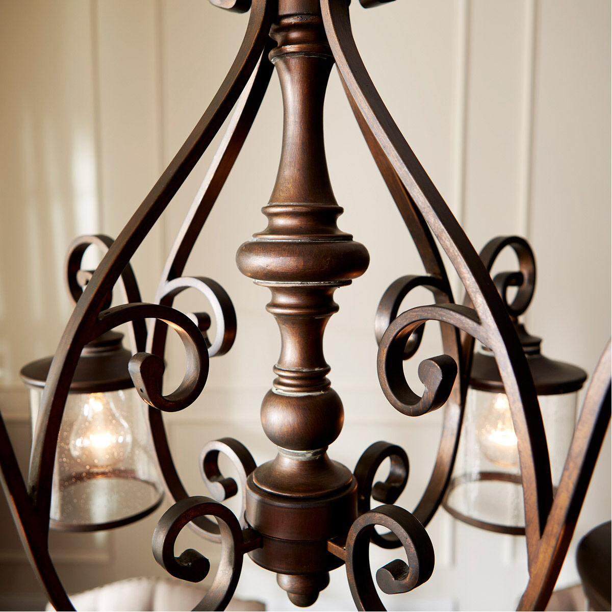 San Miguel 4 Light 27 inch Vintage Copper Chandelier Ceiling Light