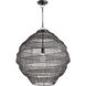 Marley 1 Light 23 inch Charcoal Pendant Ceiling Light