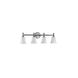 Rossington 4 Light 30 inch Aged Brass Vanity Light Wall Light in Clear Seeded