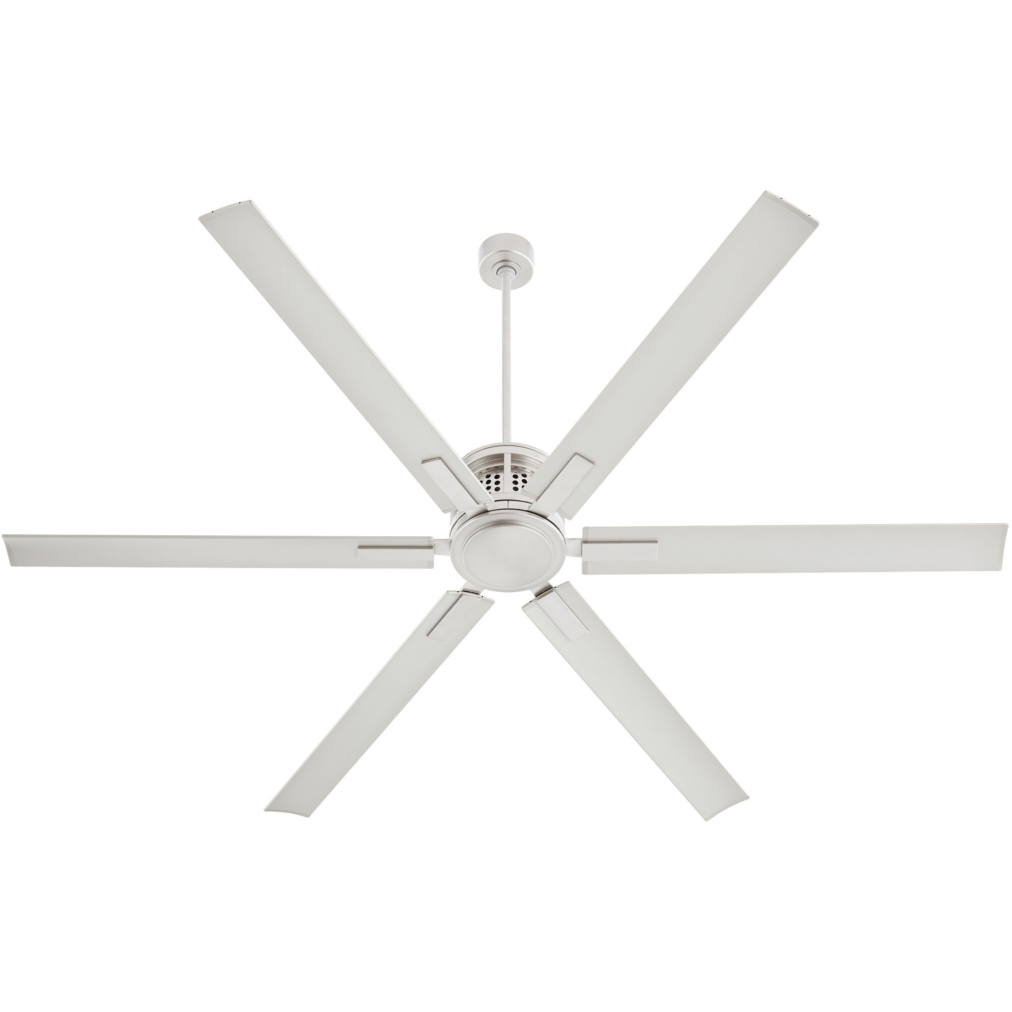 Zeus 80 inch Satin Nickel Patio Fan