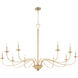 Maryse 10 Light 60 inch Aged Brass Chandelier Ceiling Light