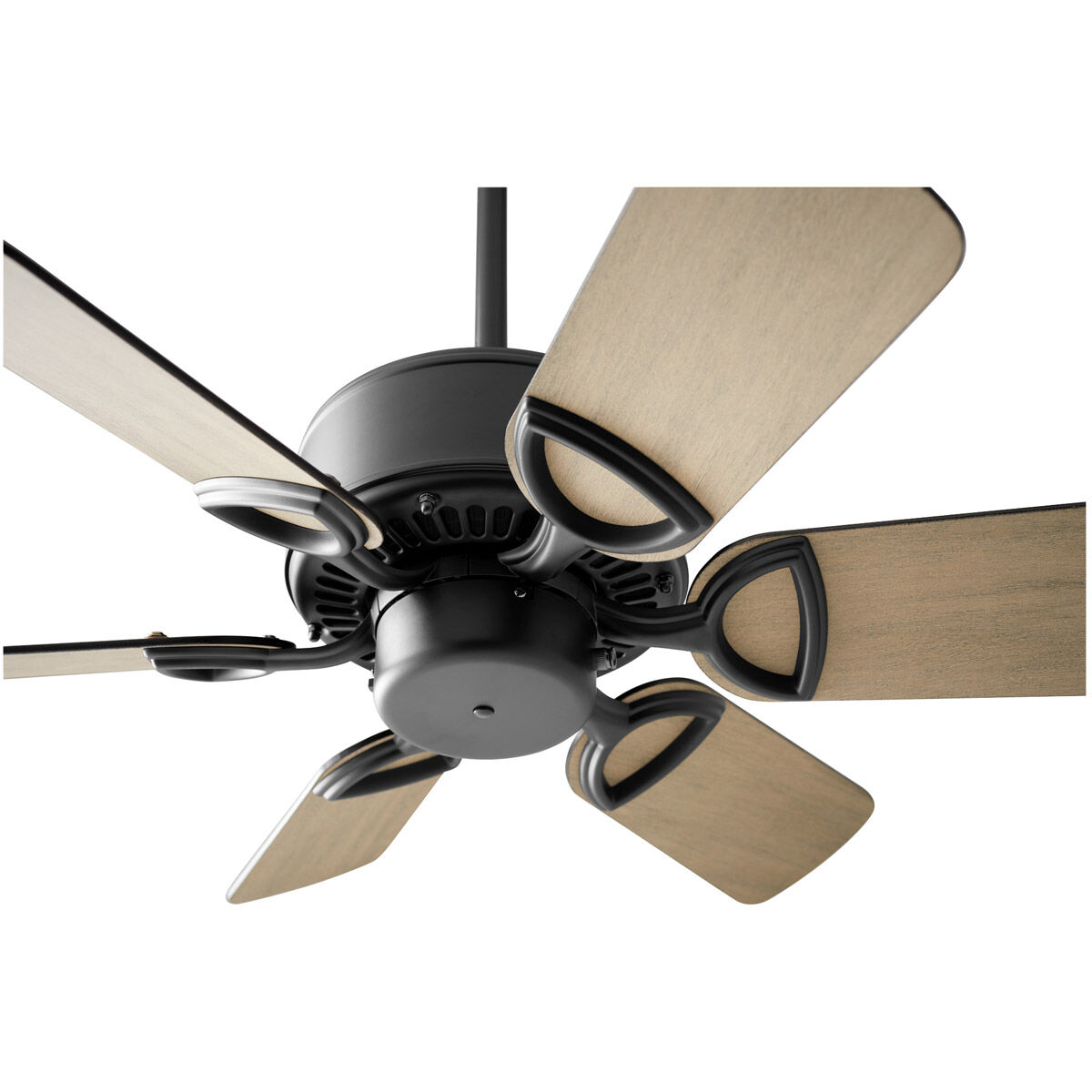Estate 30 inch Matte Black with Matte Black/Weathered Gray Blades Ceiling Fan