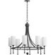 Lee Boulevard 8 Light 32.25 inch Matte Black Chandelier Ceiling Light