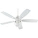 Galveston 52 inch Studio White Outdoor Ceiling Fan