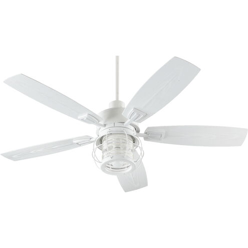 Galveston 52 inch Studio White Outdoor Ceiling Fan