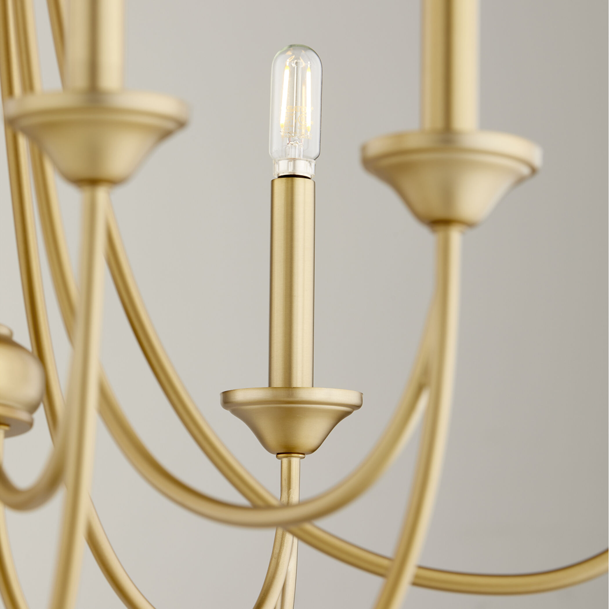 Brooks 8 Light 28.75 inch Aged Brass Chandelier Ceiling Light