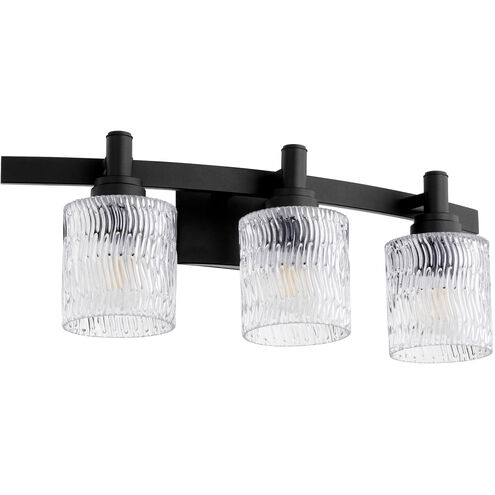 Stadium 3 Light 24 inch Noir Vanity Light Wall Light