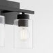 Carter 2 Light 14 inch Matte Black Vanity Light Wall Light