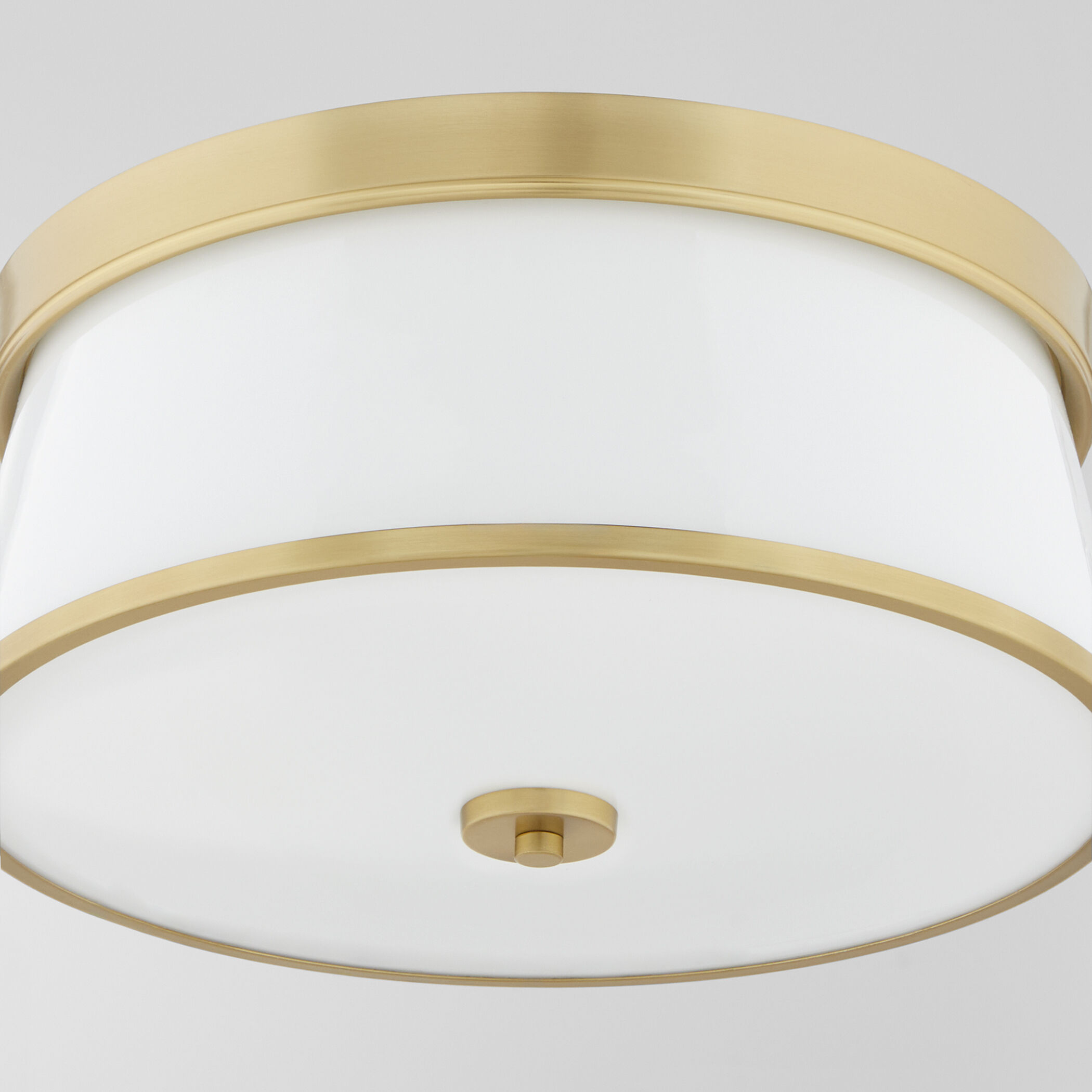 Weir 3 Light 16 inch Aged Brass Flush Mount Ceiling Light