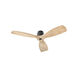 Lurus 64 inch Matte Black with Weathered Gray Blades Ceiling Fan
