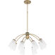 Arpeggio 8 Light 32 inch Aged Brass Chandelier Ceiling Light
