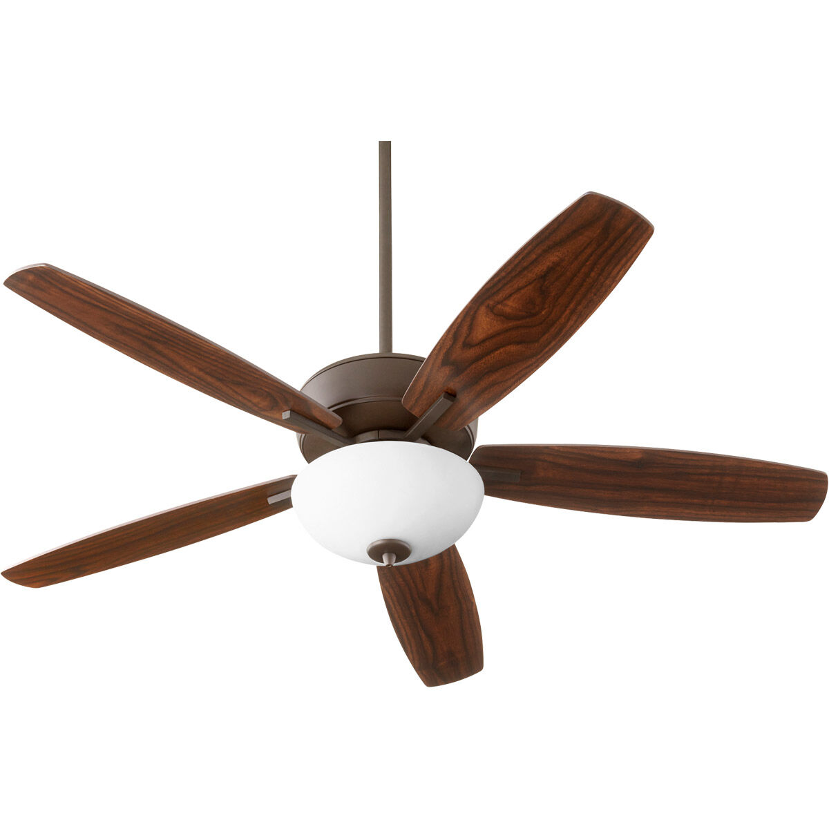 Breeze 52 inch Aged Brass with Dark Oak/Walnut Blades Indoor Ceiling Fan