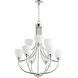 Enclave 9 Light 27 inch Polished Nickel Chandelier Ceiling Light