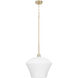 Cassini 1 Light 15 inch Aged Brass Pendant Ceiling Light