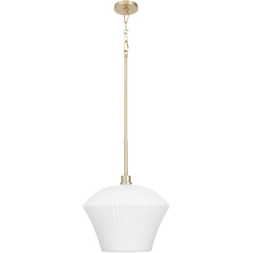 Cassini 1 Light 15 inch Aged Brass Pendant Ceiling Light