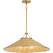 Cona 3 Light 24 inch Aged Brass Pendant Ceiling Light