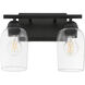 Wallinger 2 Light 13 inch Matte Black Vanity Light Wall Light
