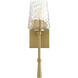 Goodwin Wall Mount Wall Light in Aged Brass, 16 in.