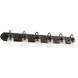 Fort Worth 6 Light 48 inch Oiled Bronze Vanity Light Wall Light, Quorum Home 