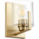 Fort Worth 1 Light 5 inch Aged Brass Wall Mount Wall Light