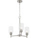 Wallinger 3 Light 20.5 inch Satin Nickel Chandelier Ceiling Light