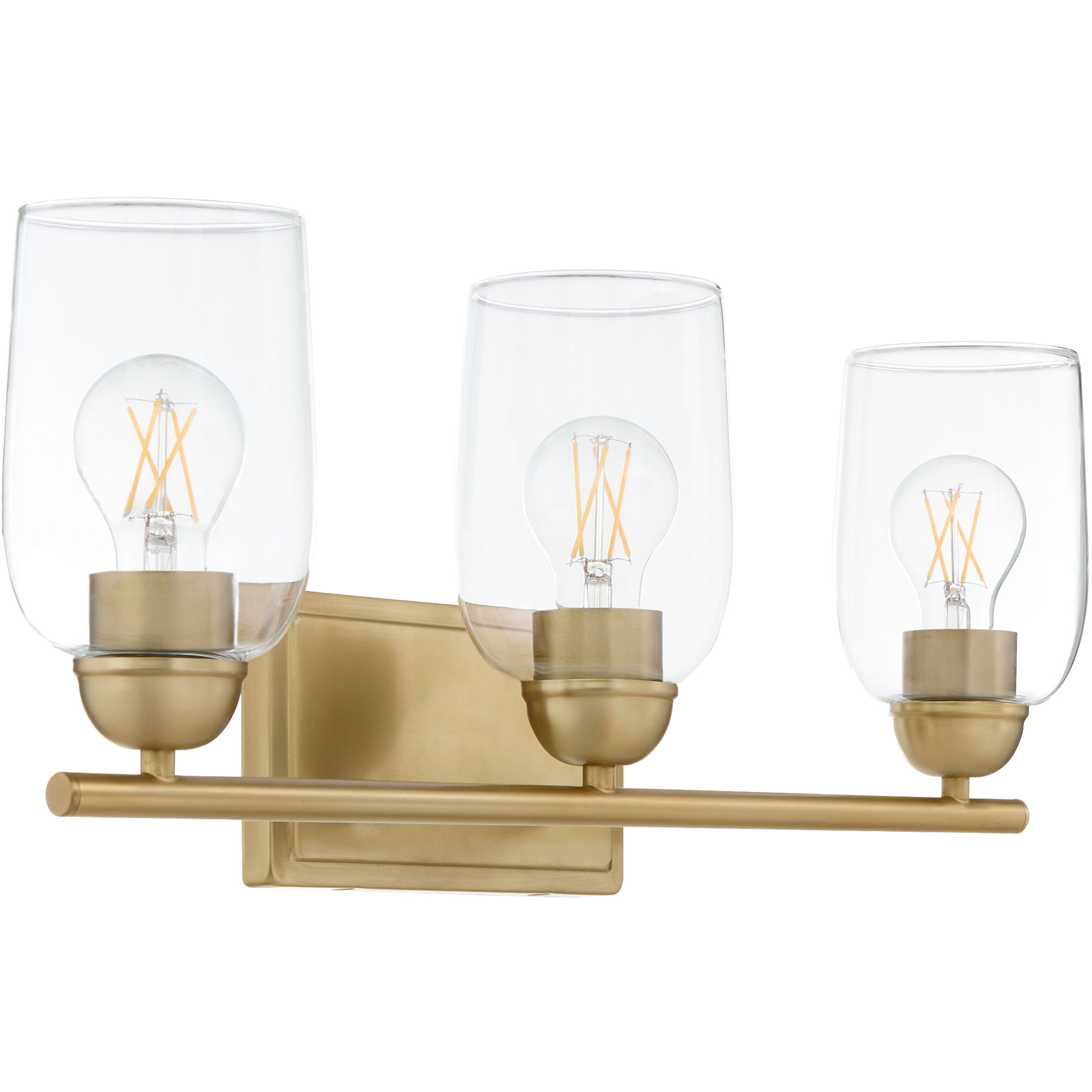 Wallinger 3 Light 21 inch Aged Brass Vanity Light Wall Light