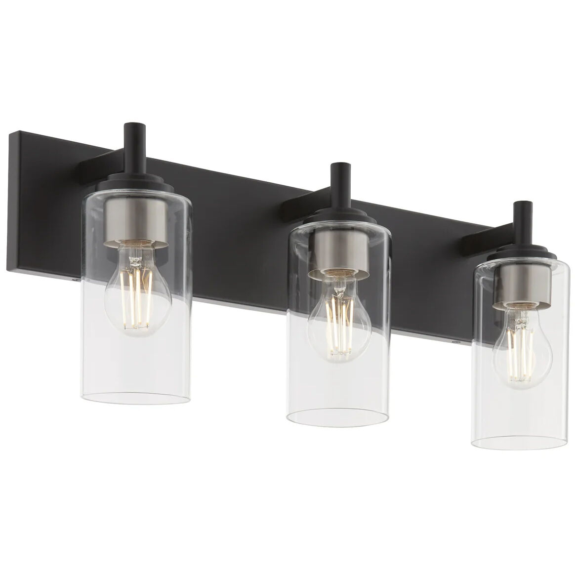 Fallstaff 3 Light 22.5 inch Matte Black Vanity Light Wall Light