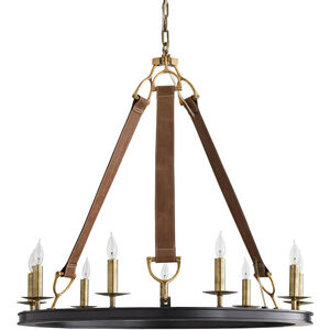 Chaney 9 Light 33 inch Bronze and Antique Brass Chandelier Ceiling Light