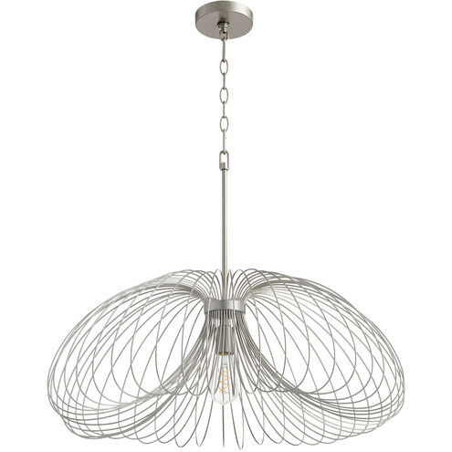 Fort Worth 1 Light 23.5 inch Brushed Silver Pendant Ceiling Light
