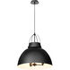 Pruitt 3 Light 21 inch Matte Black Pendant Ceiling Light