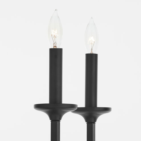 Eldorado 2 Light 8 inch Matte Black Wall Sconce Wall Light