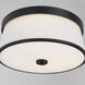 Weir 3 Light 16 inch Matte Black Flush Mount Ceiling Light