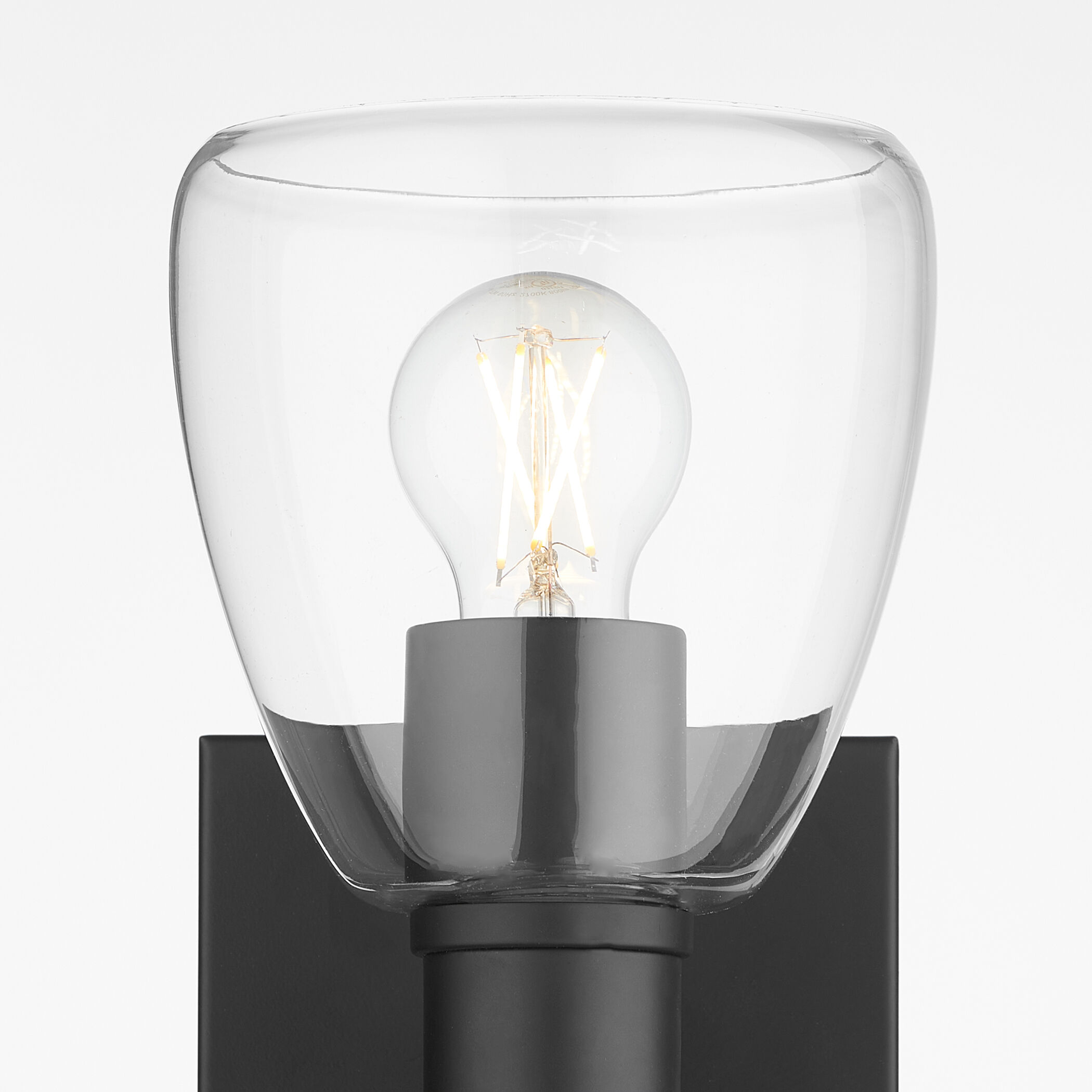 Relo 2 Light 6 inch Matte Black Wall Sconce Wall Light 