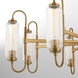 Whitmire 8 Light 44 inch Brushed Brass Chandelier Ceiling Light