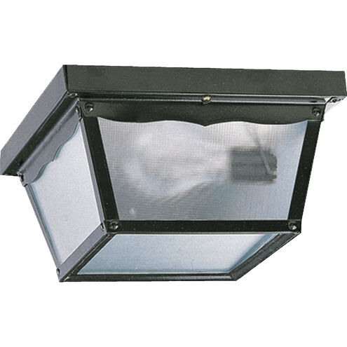 Fort Worth 2 Light 9 inch Gloss Black Outdoor Ceiling Light