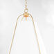 Jamie 3 Light 18 inch Studio White and Aged Brass Pendant Ceiling Light