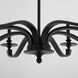 Chantelle 8 Light 40 inch Matte Black Chandelier Ceiling Light