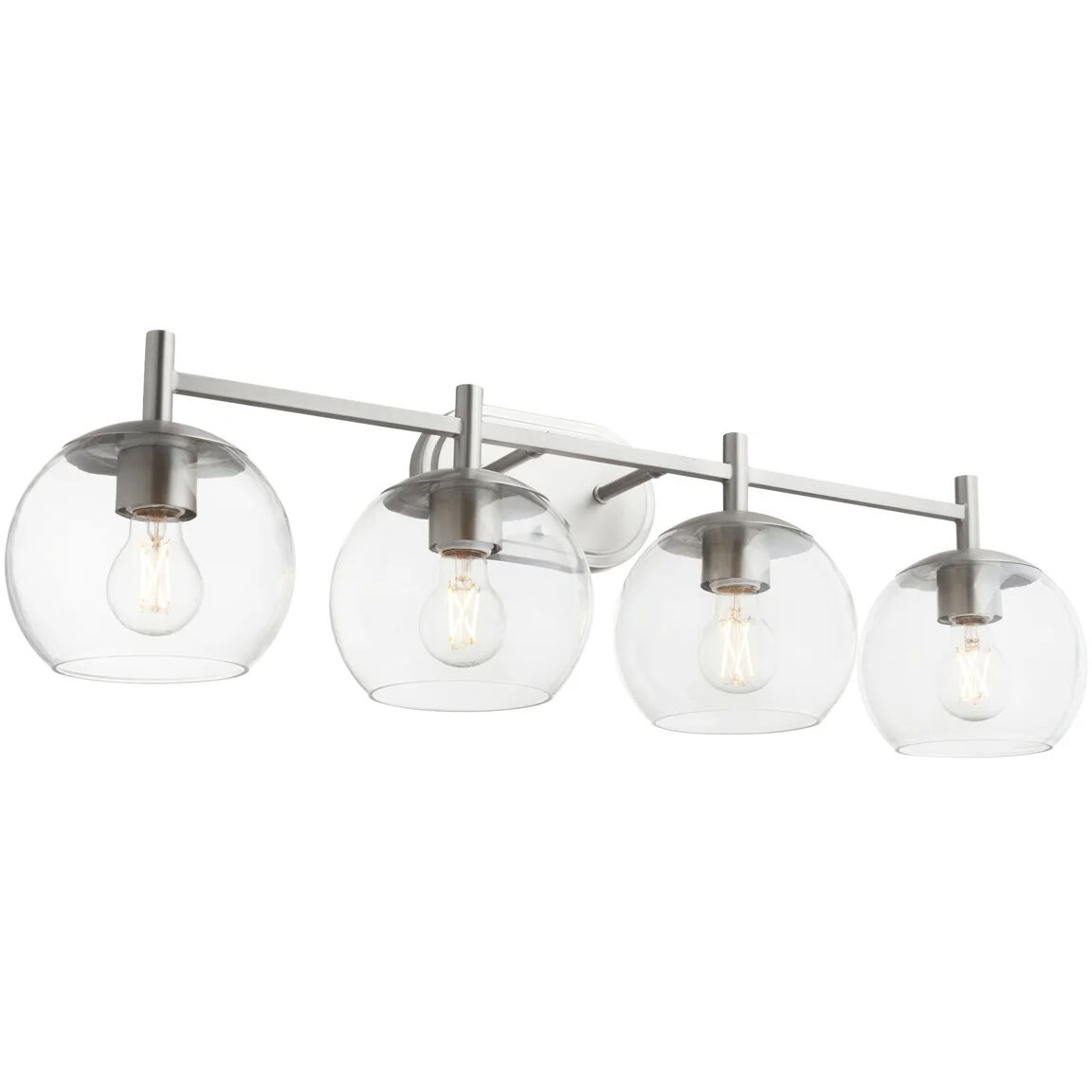 Lyon 4 Light 32 inch Satin Nickel Vanity Light Wall Light