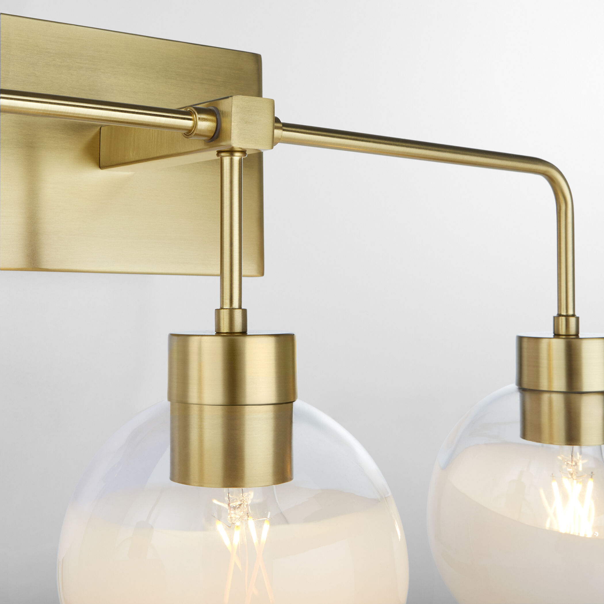 Lacy 3 Light 24 inch Aged Brass Vanity Light Wall Light