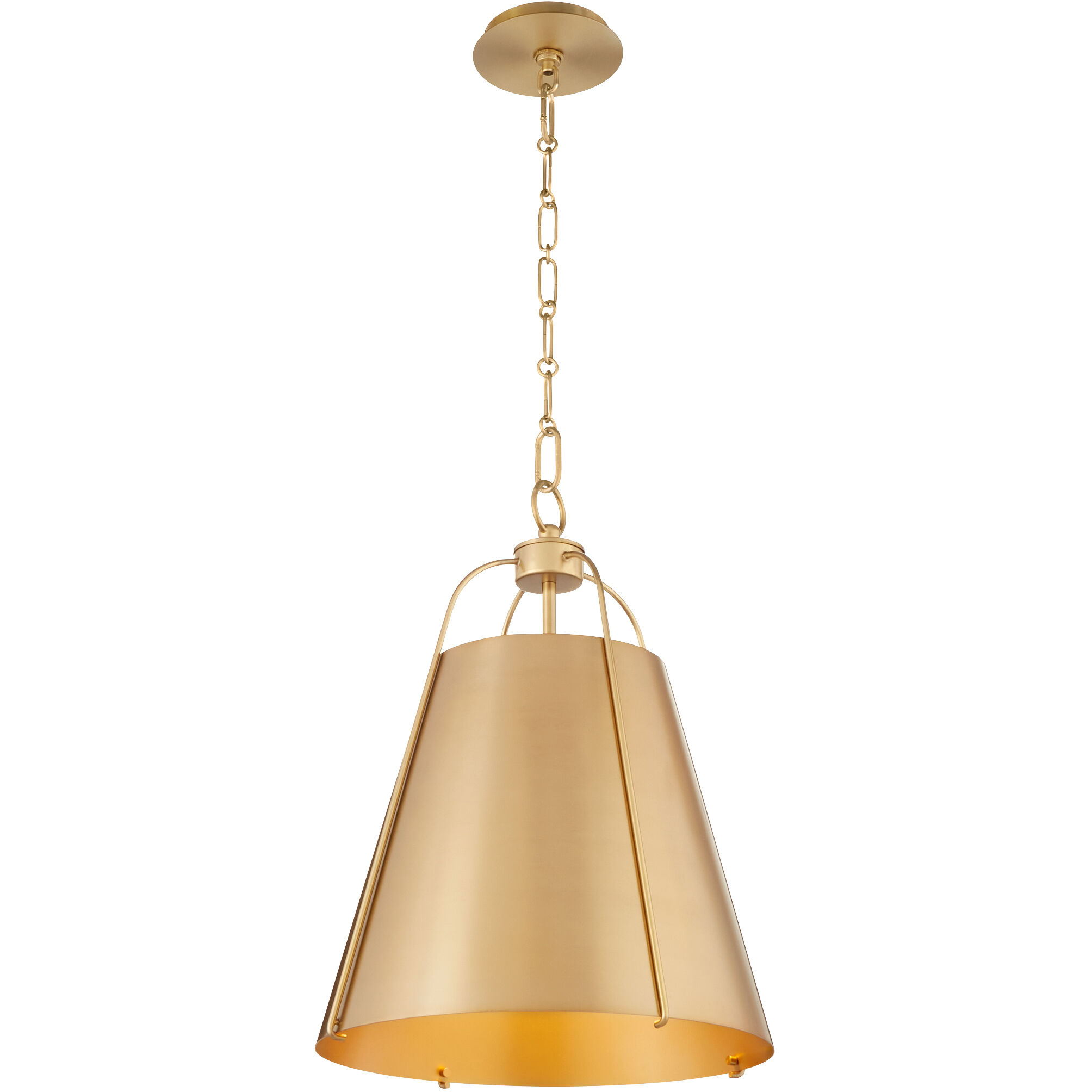 Jamie 1 Light 15 inch Aged Brass Pendant Ceiling Light