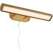 Belinder 0 watt 22.5 inch Aged Brass Picture Light Wall Light