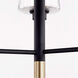 Dalia 3 Light 19 inch Noir with Aged Brass Chandelier Ceiling Light