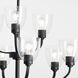 Reyes 9 Light 31.25 inch Textured Black Chandelier Ceiling Light